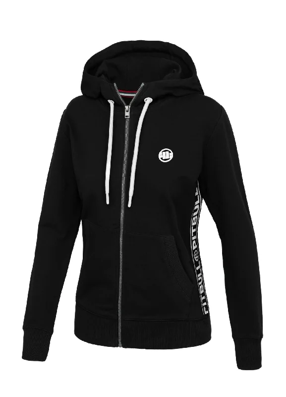 Women's zip-up hoodie French Terry La Deta Hoodie with Embroidery Detailed Premium