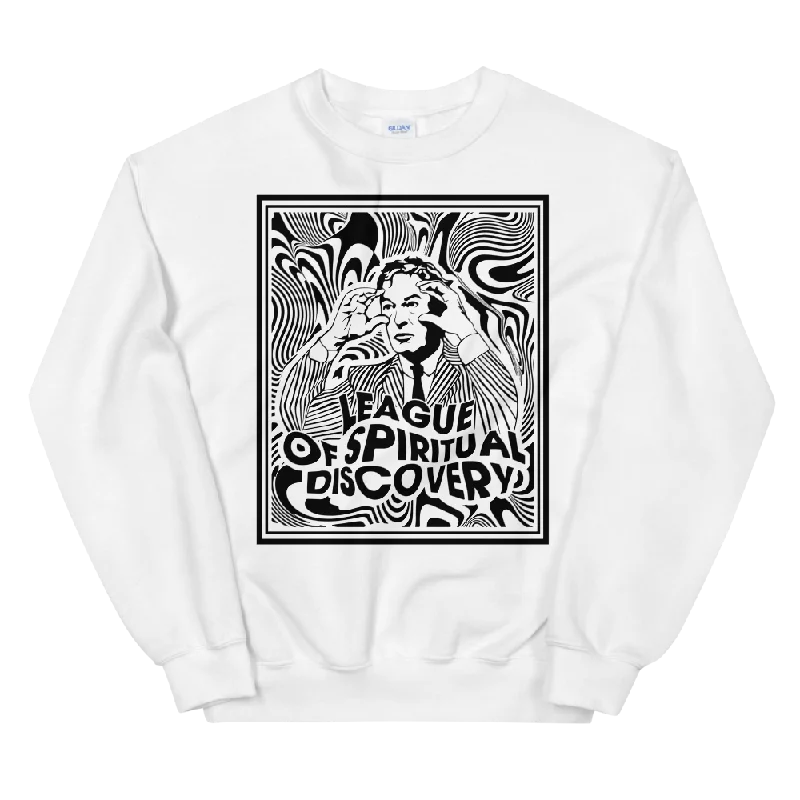 League of Spiritual Discovery Graphic Sweatshirt Hoodie with Drawstring Waist Adjustable Fitted