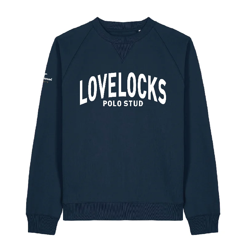 Lovelocks Navy Graphic Sweatshirt Hoodie with Logo Branding Identity