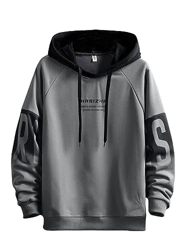 Lymio Women's Hoodies || Sweatshirt for Women || Unisex Hoodie (H-18-19) (L, Grey) Hoodie with Toggle Buttons Decorative Unique