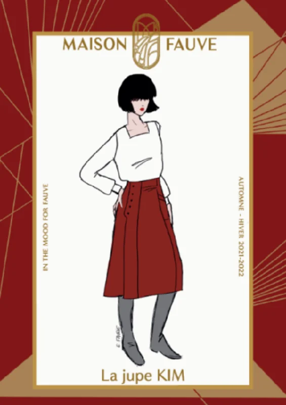 Maison Fauve Kim Skirt button skirt front