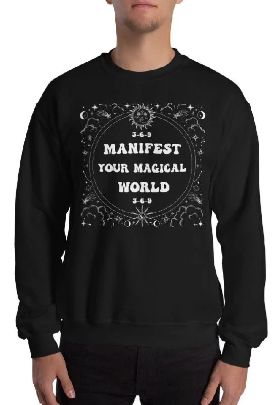 Manifest 3 6 9 Method Sweatshirt Hoodie with High-Low Hem Asymmetrical Trendy