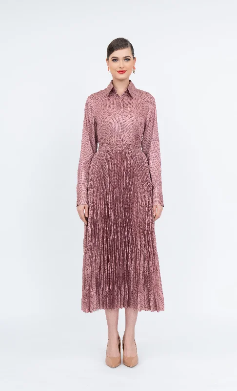 Viviana Skirt in Rose Dust elastic waist skirt