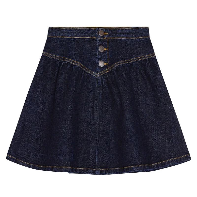 Molo Raw Blue Denim Betsy Skirt chiffon skirt floaty