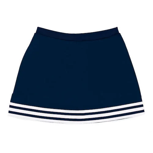 Navy A-Line Tailgate Skirt chiffon skirt floaty