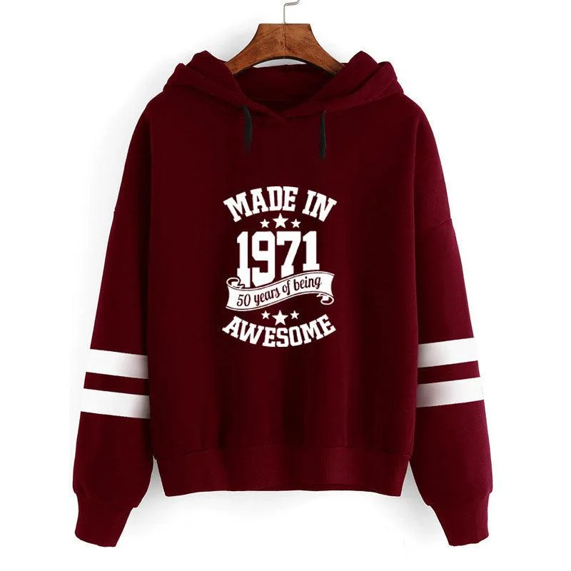 Parallel Bar Hooded Sweatshirt Long-sleeved Sweatshirt Hoodie with Magnetic Closure Innovative Modern