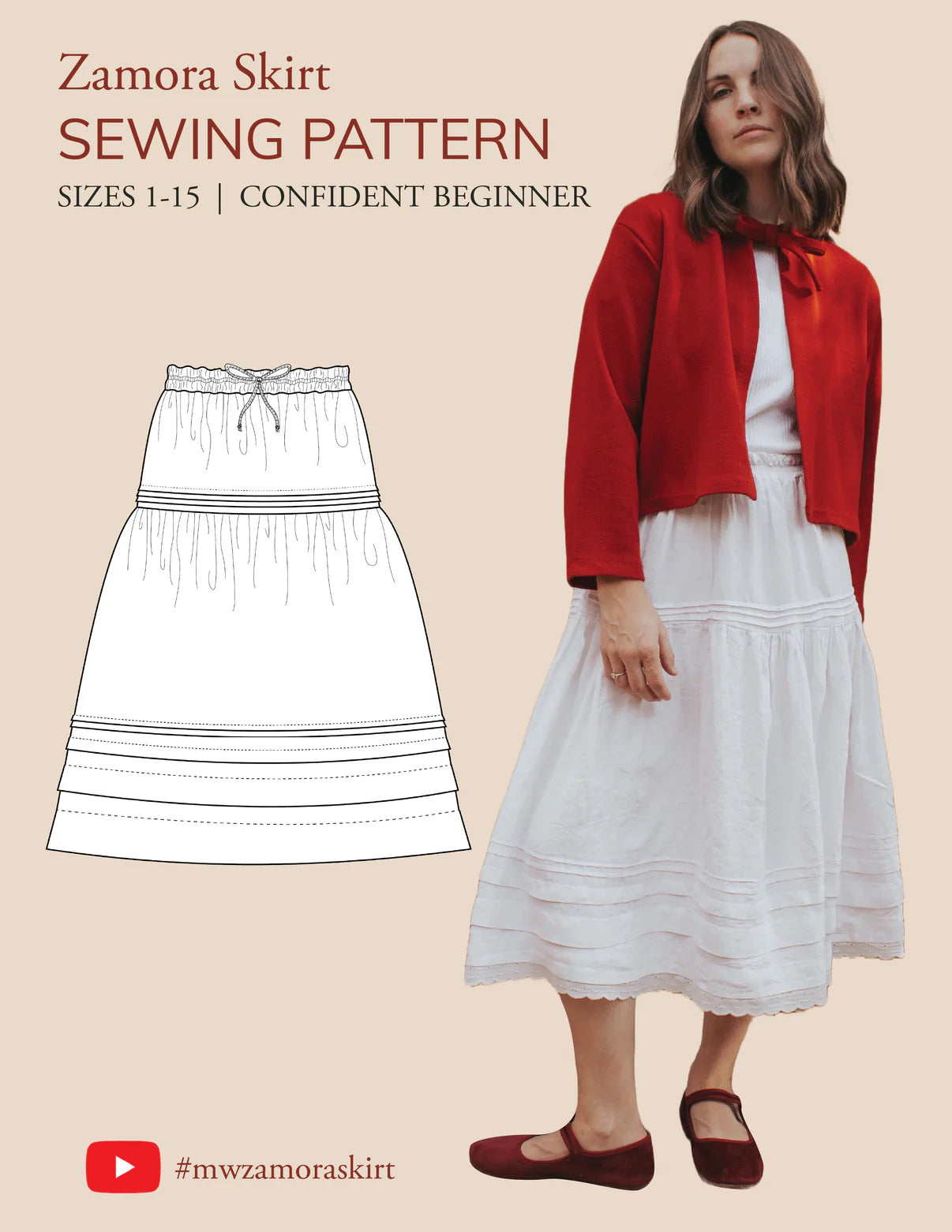 PDF Pattern - Zamora Skirt Bundle | Madswick lace skirt delicate