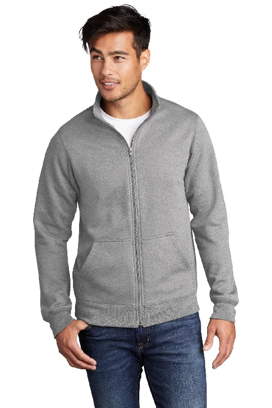 Port & Company  Core Fleece Cadet Full-Zip Sweatshirt PC78FZ Hoodie with Neon Bright Vibrant