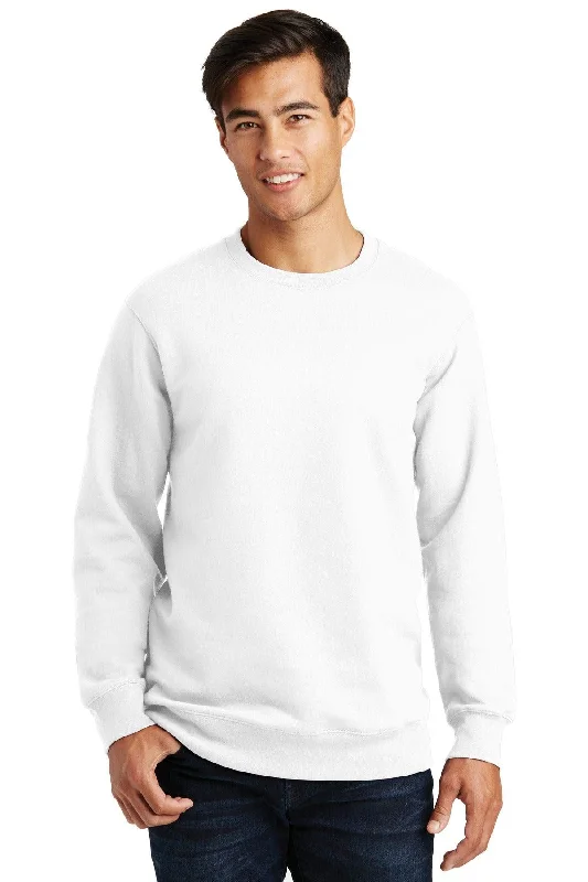 Port & Company Fan Favorite Fleece Crewneck Sweatshirt. PC850 Hoodie with Mesh Breathable Sporty