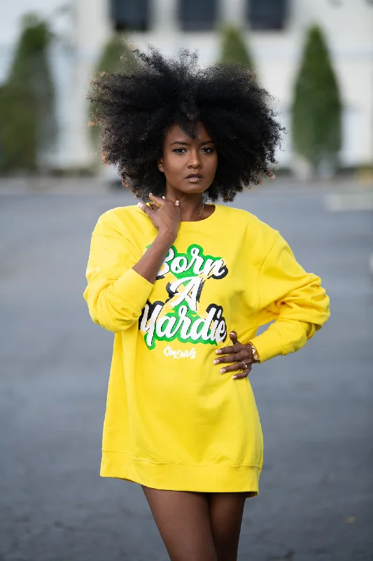 Born A Yardie Pullover Jamaica Sweatshirt Hoodie with Oversized Fit Loose Comfortable Born A Yardie Pullover Jamaica Sweatshirt Hoodie with Oversized Fit Loose Comfortable