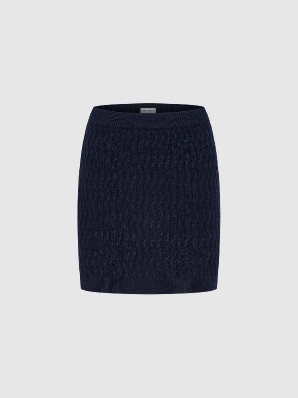 Skinny Mini Knitted Skirt lace skirt elegant