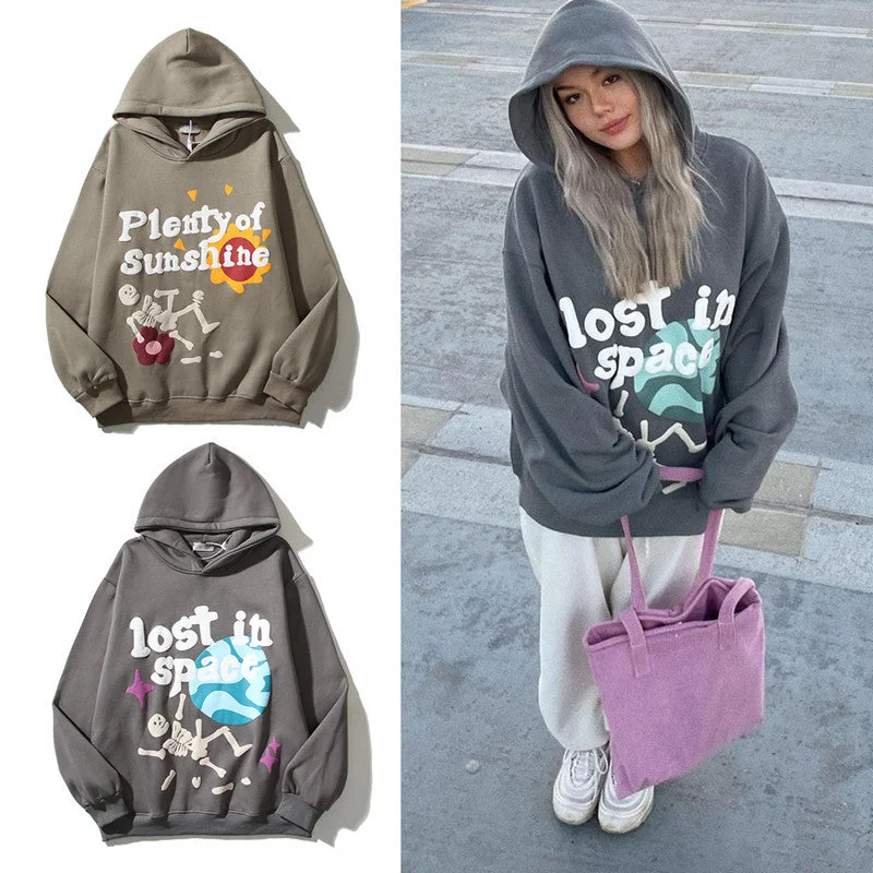 Skull Halloween Print Hoodie Graffiti Foam Letter Printed Hooded Sweater Coat Long Sleeve Sweatshirt Hoodie with Fur Luxurious Winter Skull Halloween Print Hoodie Graffiti Foam Letter Printed Hooded Sweater Coat Long Sleeve Sweatshirt Hoodie with Fur Luxurious Winter