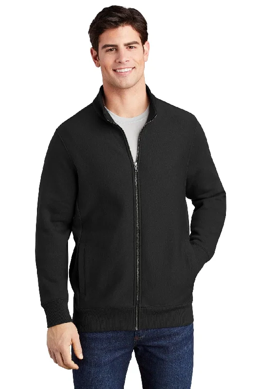 Sport-Tek  Super Heavyweight Full-Zip Sweatshirt ST284 Hoodie with Hem Applique Textured Unique