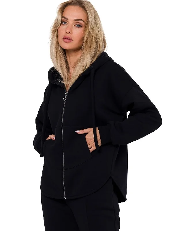 Sweatshirt Moe Hoodie with Sequins Glamorous Eye-catching