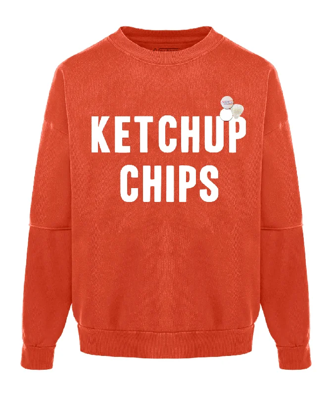 Sweatshirt roller blood "KETCHUP" Hoodie with Pocket Utility Practical