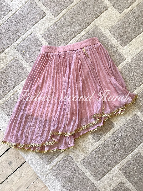 [Sweden Second Hand] Angelic Pink Mini Skirt linen skirt light