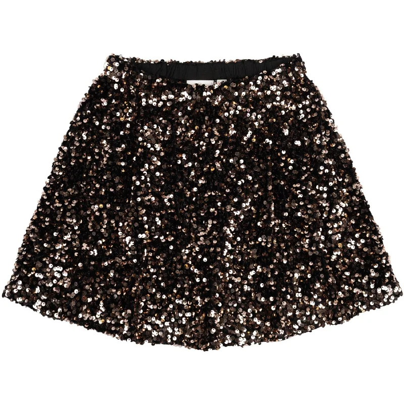 The New Black Beauty Marlin Sequin Skirt velvet skirt plush