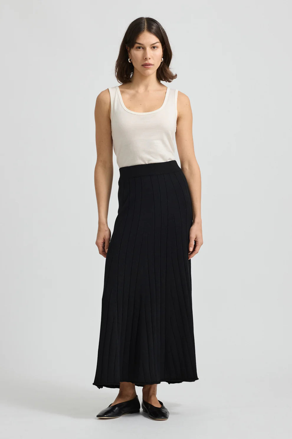 TOORALLIE Fine Rib Skirt lace skirt intricate