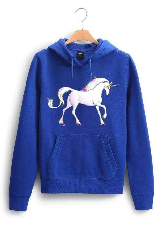 Unicorn 2  WOMEN HOODIE Hoodie with Camouflage Military Edgy