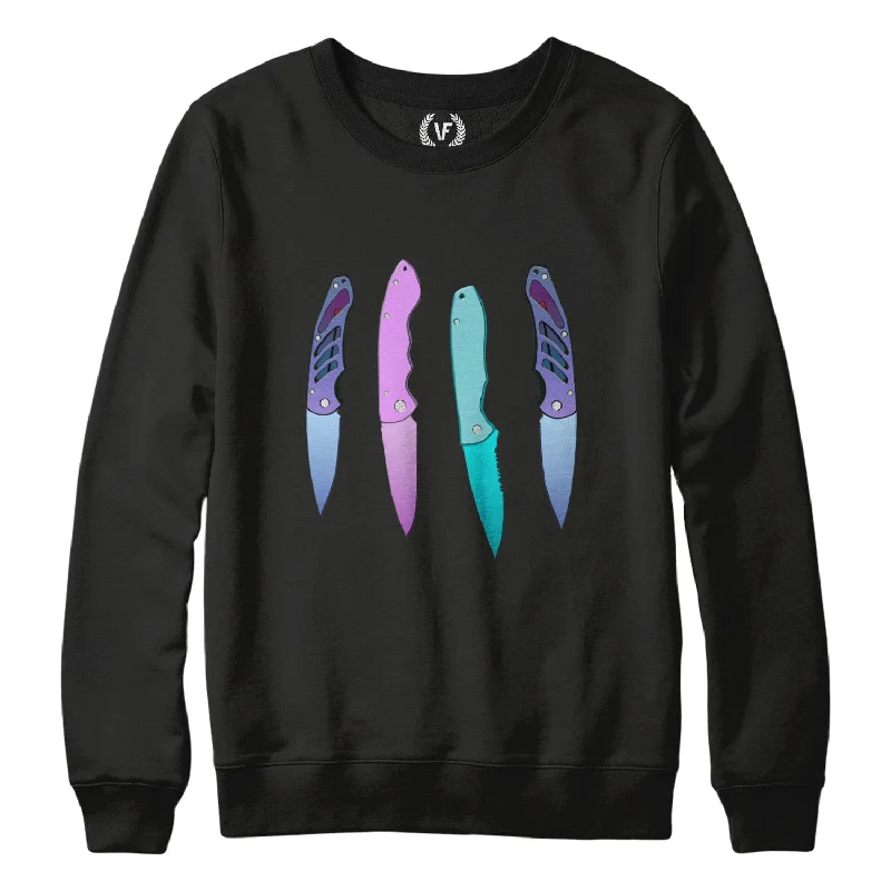 KNIVES : Sweatshirt Hoodie Dress Longline Feminine