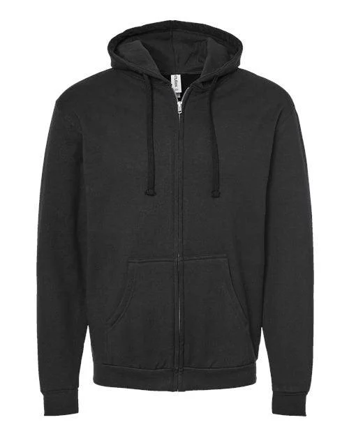 Tultex Full-Zip Hooded Sweatshirt 331 Hoodie with Pocket Utility Practical