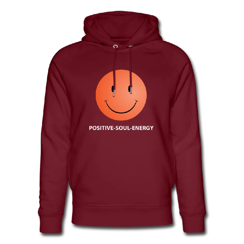 UNISEX POSITIVE SOUL ENERGY ORGANIC COTTON HOODIE Hoodie with Hem Ribbing Snug Secure