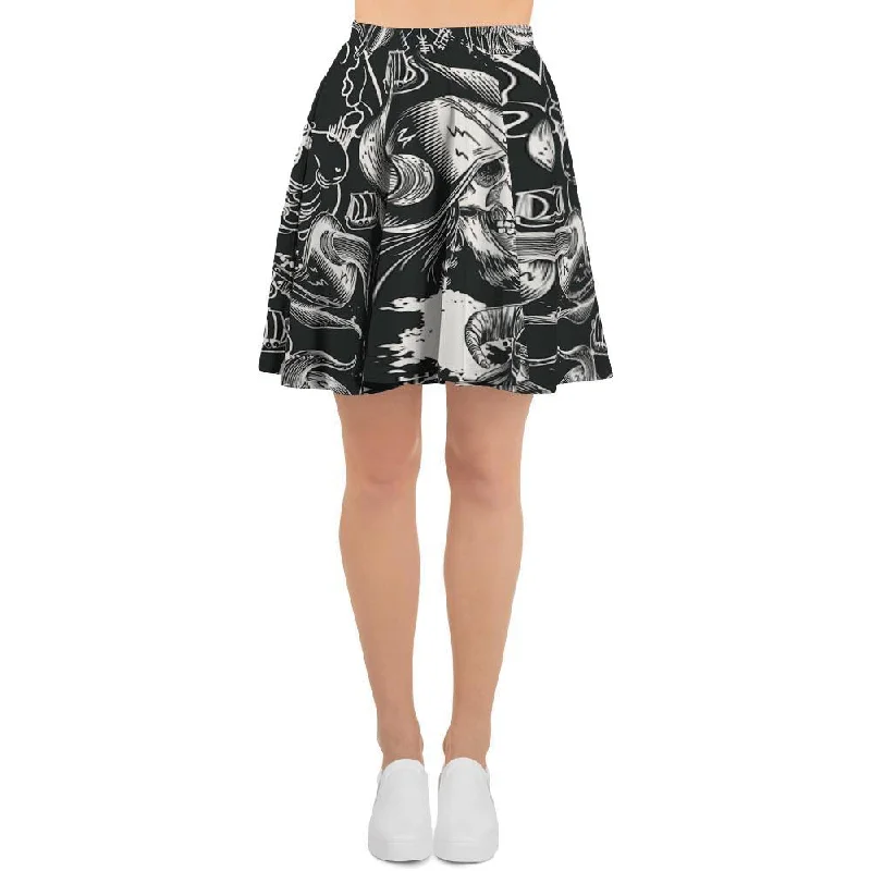 Viking Skull Women's Skirt lace skirt feminine