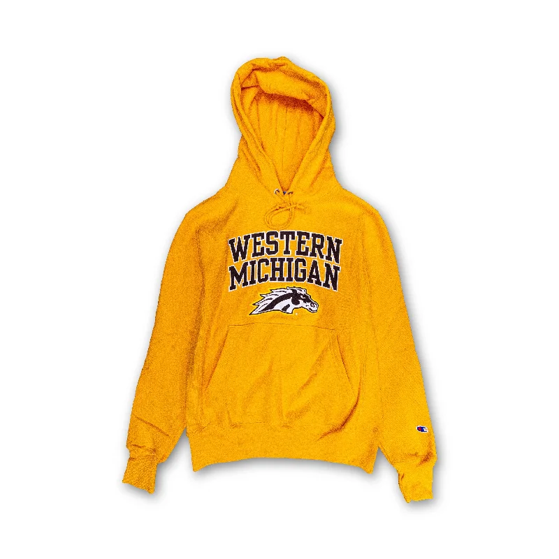 Western Michigan Bronco Champion Hoodie Hoodie with Hood Adjustable Protection