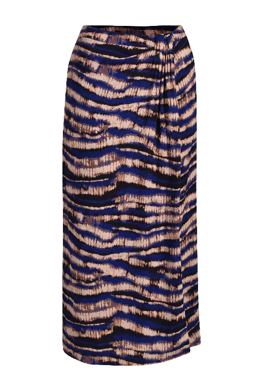 Husk LUNA SKIRT - Print denim skirt trendy
